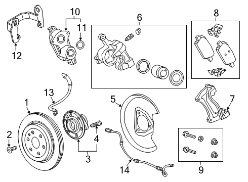 2023 Cadillac XT4 Module Kit, Elek Brk Cont Diagram for 86778295