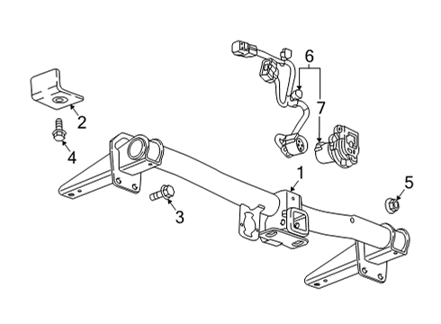 2022 Buick Enclave Trailer Hitch Components Diagram