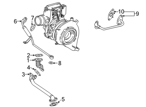 2023 Chevy Silverado 2500 HD Turbocharger & Components Diagram 2 - Thumbnail