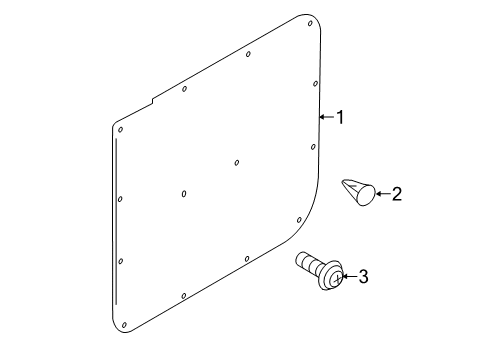 2015 Chevy City Express Interior Trim - Side Loading Door Diagram