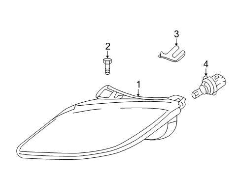 2003 Pontiac Sunfire Bulbs Diagram 2 - Thumbnail