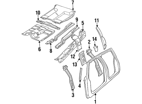 1992 GMC K2500 Uniside Diagram 1 - Thumbnail