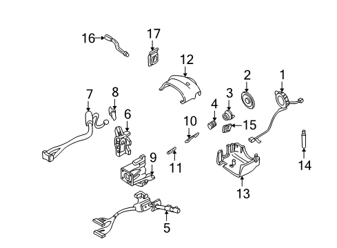 1999 Chevy K3500 Shroud, Switches & Levers Diagram 2 - Thumbnail