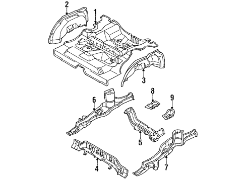 1998 Chevy Metro Bracket Diagram for 96062172