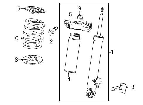 2015 Buick LaCrosse Shocks & Components - Rear Diagram