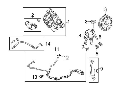 2009 Chevy Equinox P/S Pump & Hoses, Steering Gear & Linkage Diagram 5 - Thumbnail