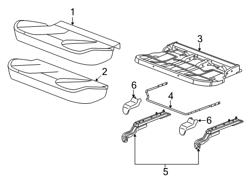 2012 Chevy Equinox Rear Seat Components Diagram