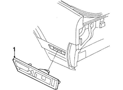 1990 Buick Skylark Rear Lamps - Side Marker Lamps Diagram 2 - Thumbnail