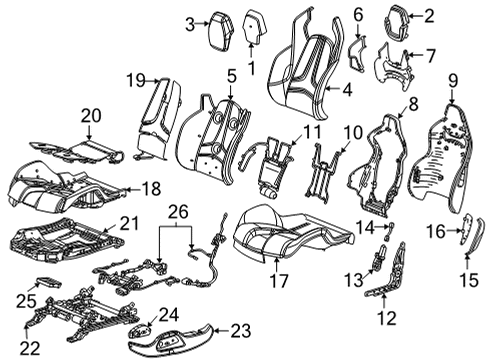 2022 Chevy Corvette Harness Assembly, F/Seat Cush Wrg Diagram for 84816501