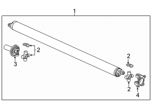 2023 Chevy Silverado 3500 HD Drive Shaft  Diagram 3 - Thumbnail