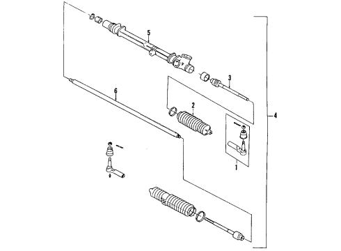 1988 Pontiac Fiero Power Steering System & Steering Column Diagram 3 - Thumbnail