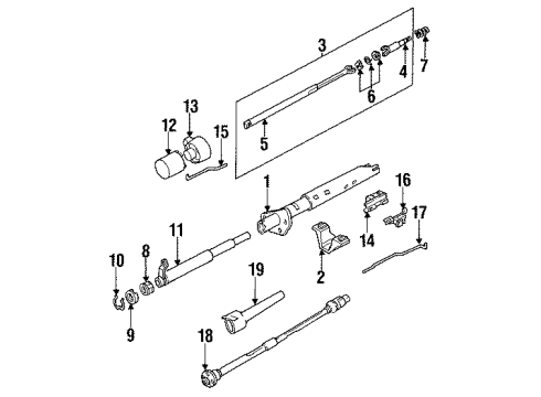 1992 Oldsmobile Bravada Ignition Lock, Electrical Diagram 1 - Thumbnail