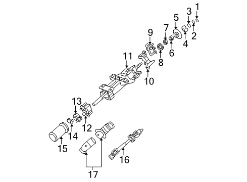 2007 Buick Lucerne Shaft & Internal Components Diagram