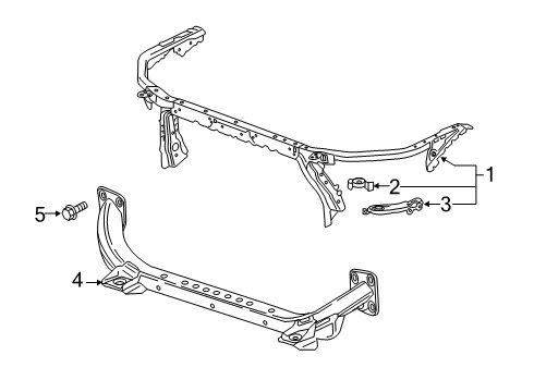 2020 Chevy Blazer Radiator Support Diagram