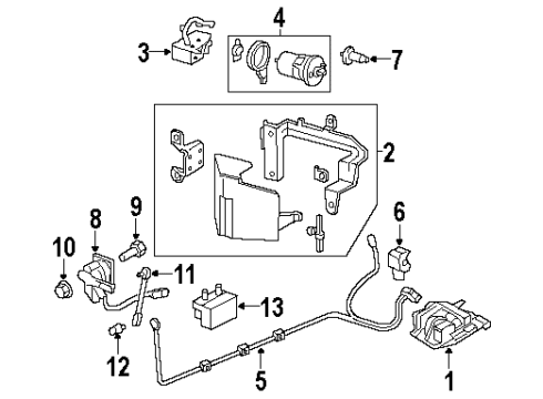 2002 Oldsmobile Aurora Anti-Lock Brakes Diagram