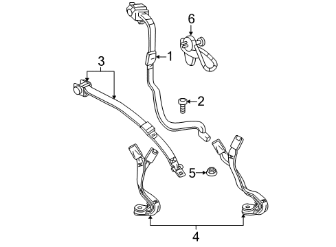 2004 Pontiac Sunfire Seat Belt Diagram 2 - Thumbnail