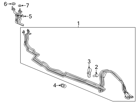 2021 Chevy Traverse A/C Condenser, Compressor & Lines Diagram 2 - Thumbnail