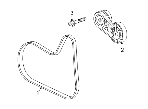 2012 Chevy Equinox Belts & Pulleys Diagram