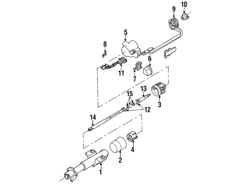 1990 Pontiac Firebird Switch Assembly, Pivot & Pulse Diagram for 26017186