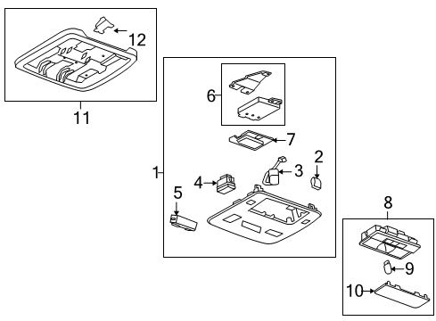 2015 Chevy Camaro Overhead Console Diagram