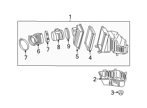 2007 Chevy Monte Carlo Air Intake Diagram 1 - Thumbnail