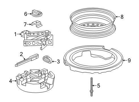 2024 Chevy Blazer Jack & Components Diagram