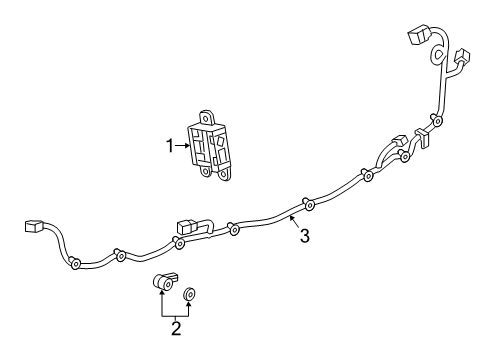 2018 Buick Encore Parking Aid Diagram 1 - Thumbnail