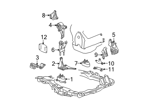 2008 Chevy Malibu Engine Mounting Diagram