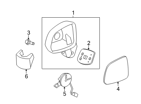 2009 Saturn Vue Outside Mirrors Diagram