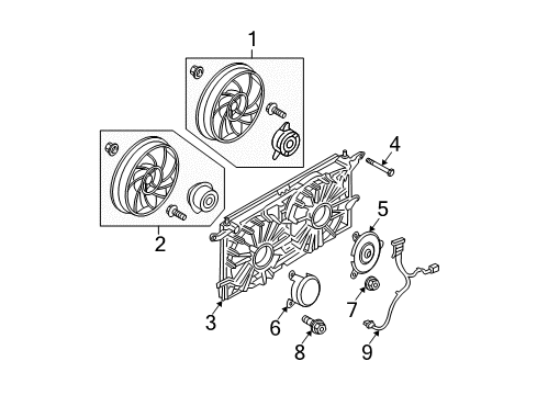 2004 Buick Rendezvous Cooling System, Radiator, Water Pump, Cooling Fan Diagram 4 - Thumbnail