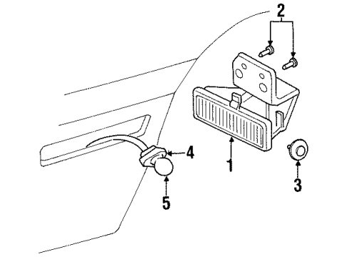 1997 Oldsmobile Cutlass Bulbs Diagram