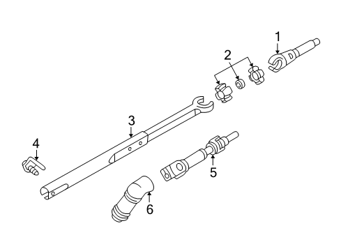 1999 Pontiac Grand Am Shaft & Internal Components Diagram