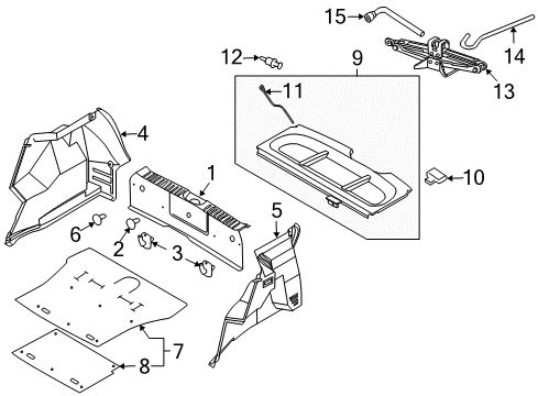 2008 Chevy Aveo5 Clip,Floor Carpet Retainer (At Center Pillar) <See Guide/Contact Bfo> Diagram for 94530693