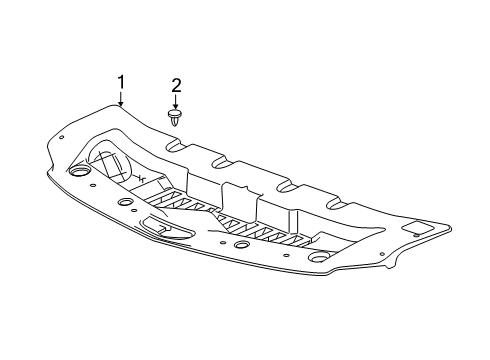 2024 Chevy Blazer Splash Shields Diagram