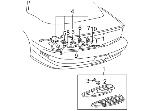 2001 Chevy Camaro Tail Lamps Diagram