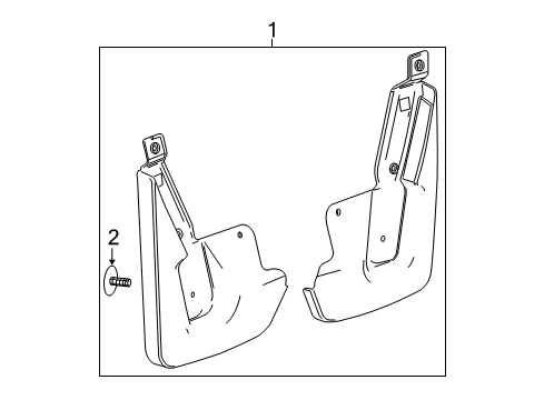 2020 GMC Yukon XL Exterior Trim - Fender Diagram