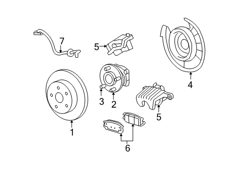 2007 Pontiac Torrent Rear Brakes Diagram