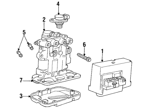 1992 Buick Skylark Anti-Lock Brakes Diagram 2 - Thumbnail