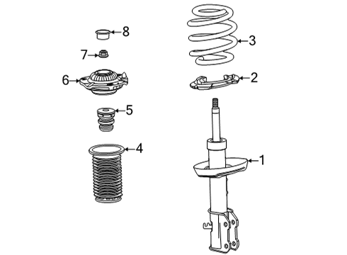 2023 Buick Encore GX Struts & Components  Diagram