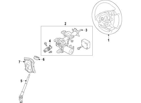 2018 Chevy City Express Steering Column & Wheel, Steering Gear & Linkage Diagram 1 - Thumbnail