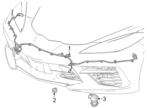 2023 Chevy Corvette Parking Aid Diagram 3 - Thumbnail