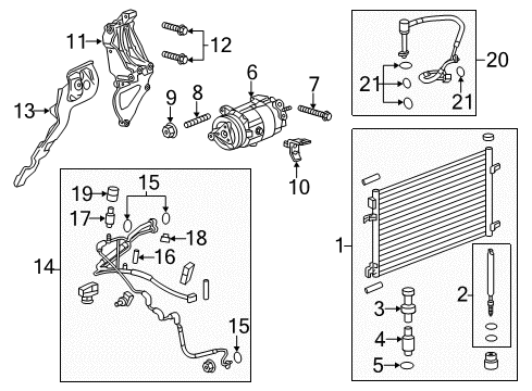 2015 Chevy Malibu Switches & Sensors Diagram