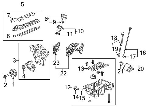 2010 Buick LaCrosse Engine Parts, Mounts, Cylinder Head & Valves, Camshaft & Timing, Oil Pan, Oil Pump, Crankshaft & Bearings, Pistons, Rings & Bearings, Variable Valve Timing Diagram