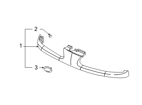 2004 Oldsmobile Bravada GRILLE Diagram for 15078250