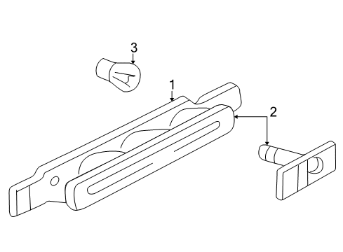 2002 Oldsmobile Alero High Mount Lamps Diagram