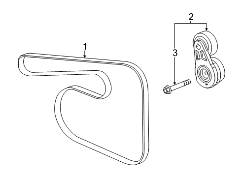 2013 Cadillac ATS Belts & Pulleys, Maintenance Diagram 2 - Thumbnail