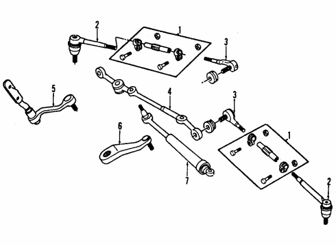 1989 GMC S15 P/S Pump & Hoses, Steering Gear & Linkage Diagram 8 - Thumbnail