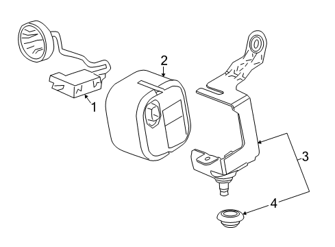 2016 Cadillac CTS Anti-Theft Components Diagram