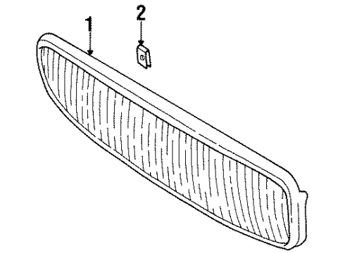 1997 Buick LeSabre Grille & Components Diagram