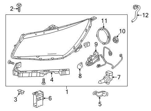 2014 Buick LaCrosse Bulbs Diagram 3 - Thumbnail